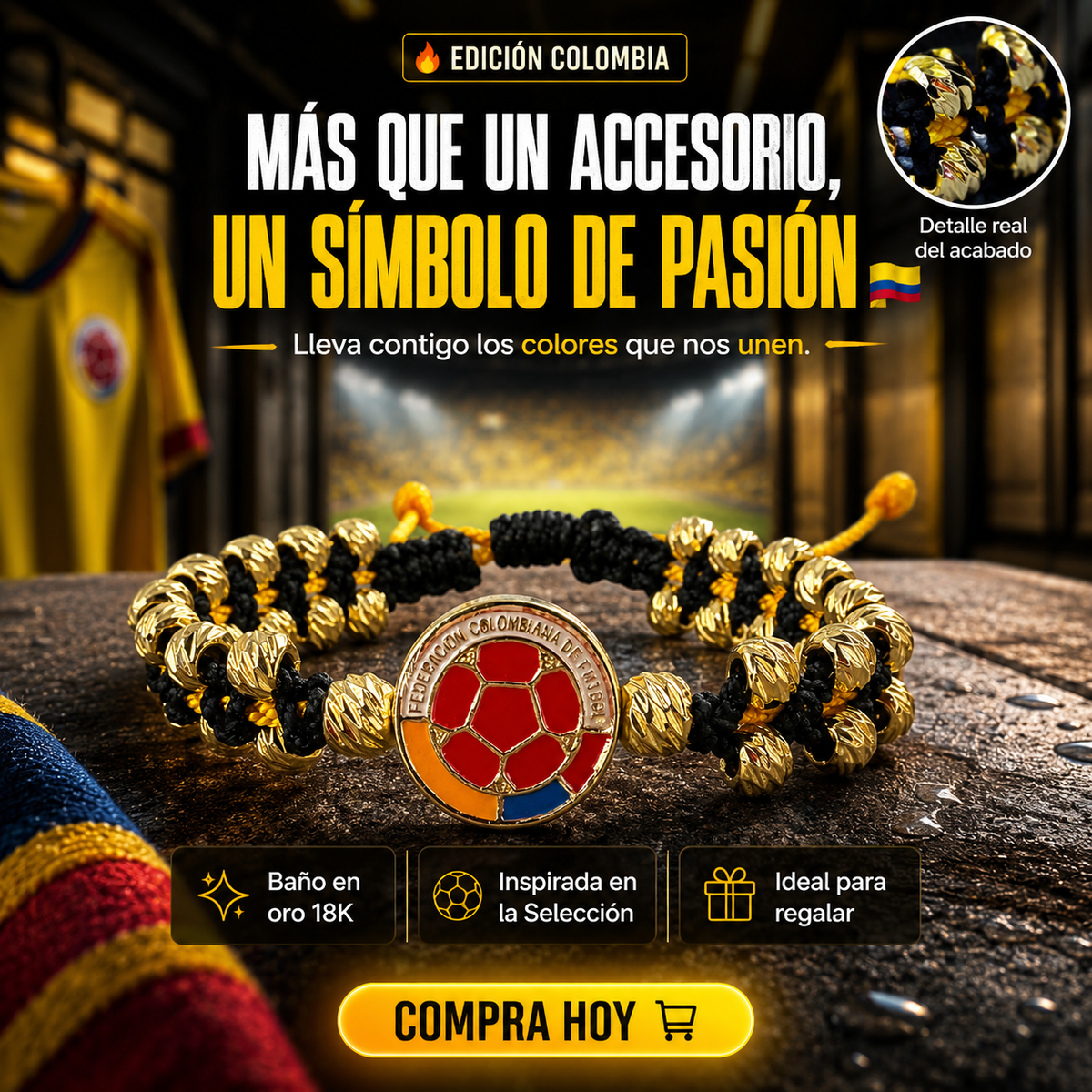 PULSERA UNIDOS POR COLOMBIA